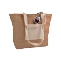 Shopper Juta Personalizzabile Con Zip E Tasca