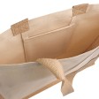 Shopper con soffietto alla base in juta e canvas FullGadgets.com