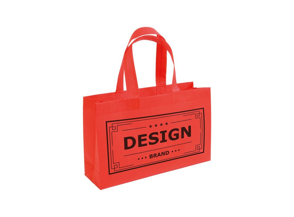 Shopper con soffietto alla base in TNT 70 g/m2 termosaldato, manici corti FullGadgets.com