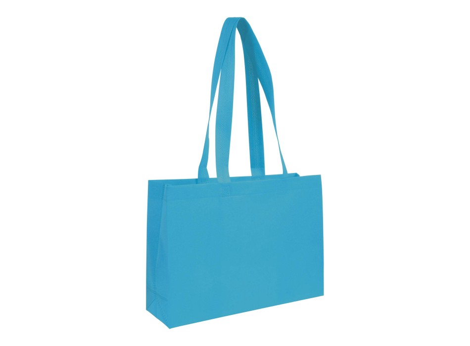 Shopper con soffietto alla base in TNT 70 g/m2 termosaldato, manici lunghi FullGadgets.com