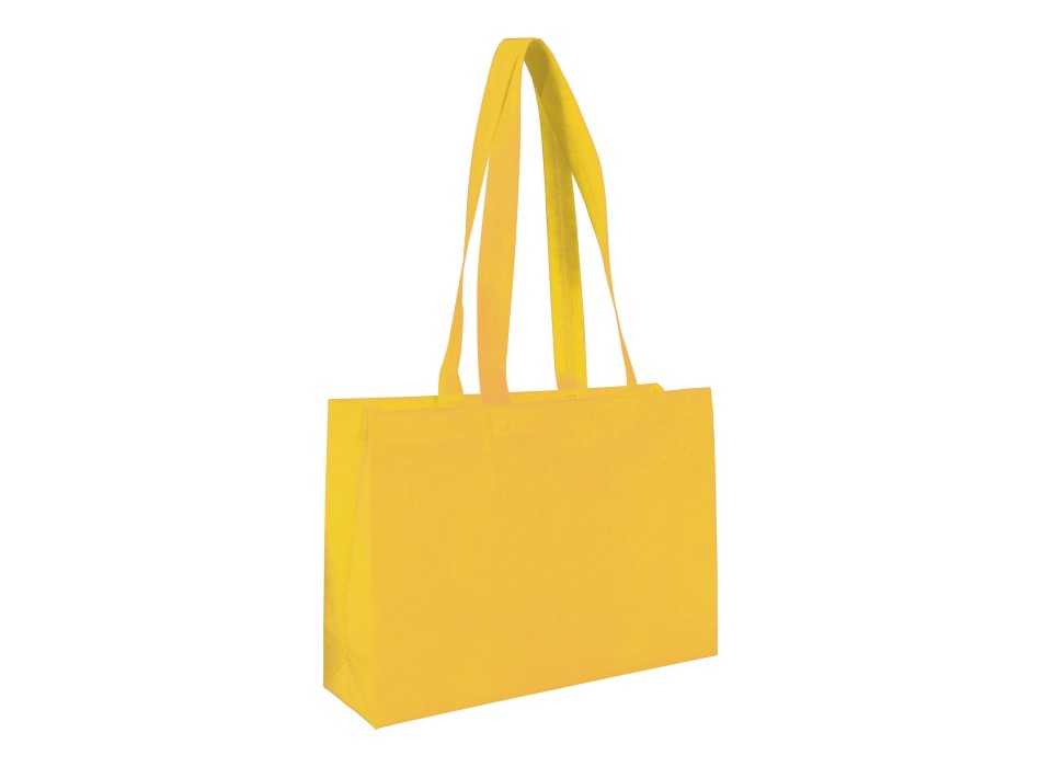 Shopper con soffietto alla base in TNT 70 g/m2 termosaldato, manici lunghi FullGadgets.com