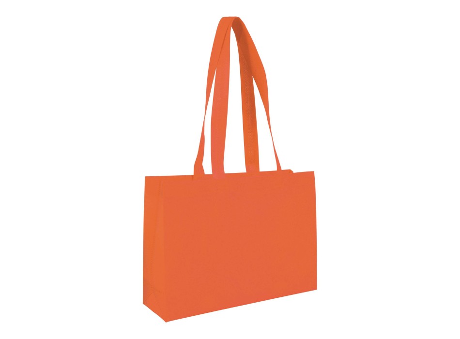 Shopper con soffietto alla base in TNT 70 g/m2 termosaldato, manici lunghi FullGadgets.com