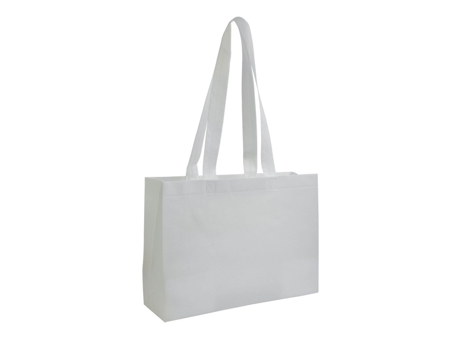 Shopper con soffietto alla base in TNT 70 g/m2 termosaldato, manici lunghi FullGadgets.com