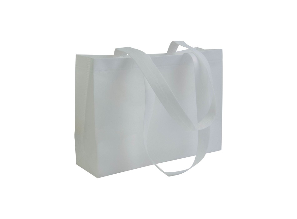 Shopper con soffietto alla base in TNT 70 g/m2 termosaldato, manici lunghi FullGadgets.com