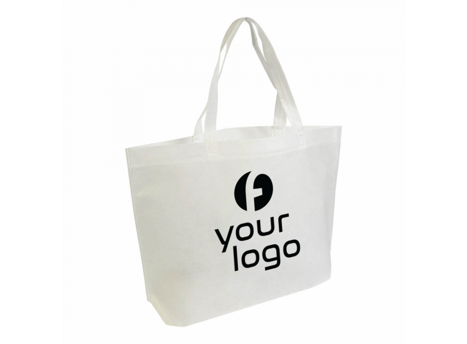 Shopper con soffietto alla base in TNT termosaldato, manici lunghi FullGadgets.com