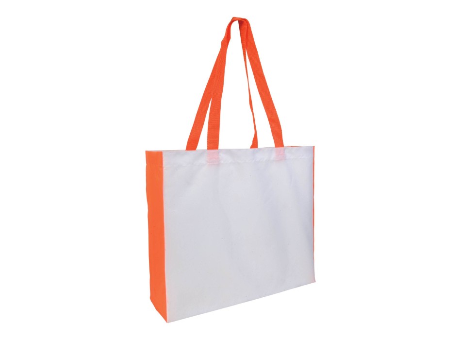 Shopper con soffietto colorato in poliestere 210D resistente al calore FullGadgets.com