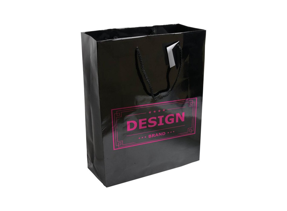 Shopper con soffietto in carta laminata 157 g/m2 con rinforzo alla base FullGadgets.com