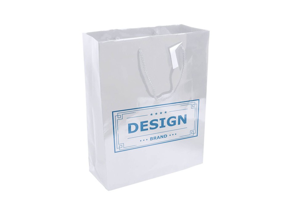 Shopper con soffietto in carta laminata 157 g/m2 con rinforzo alla base FullGadgets.com