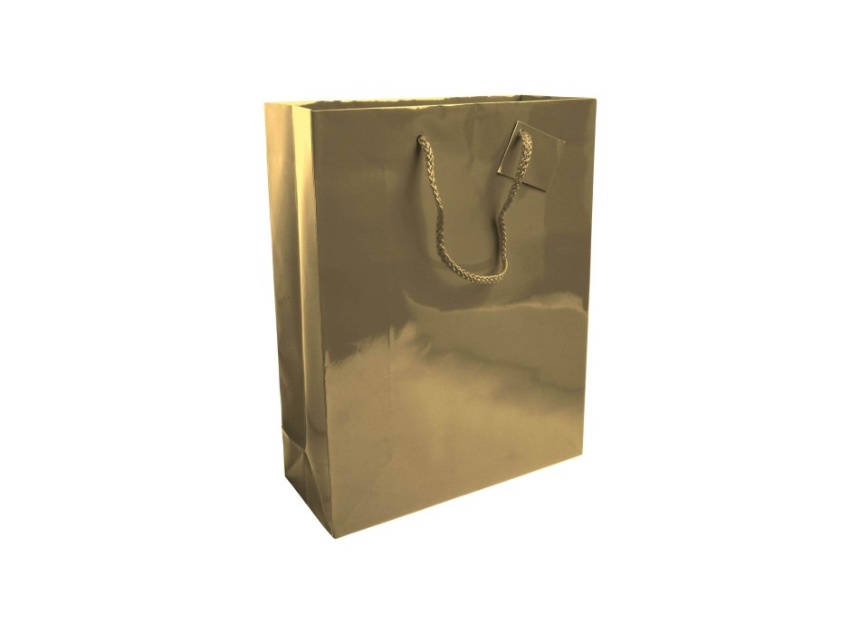 Shopper con soffietto in carta laminata 157 g/m2 con rinforzo alla base FullGadgets.com