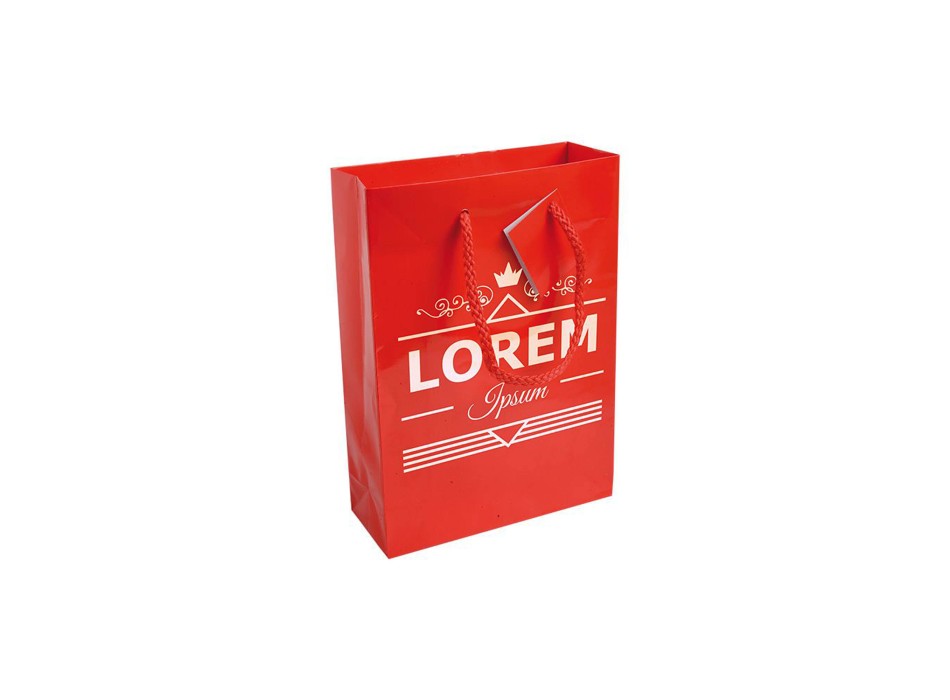 Shopper con soffietto in carta laminata 157 g/m2 con rinforzo alla base FullGadgets.com