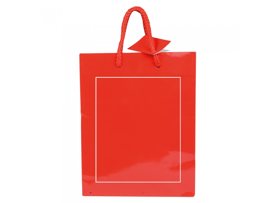 Shopper con soffietto in carta laminata 157 g/m2 con rinforzo alla base FullGadgets.com