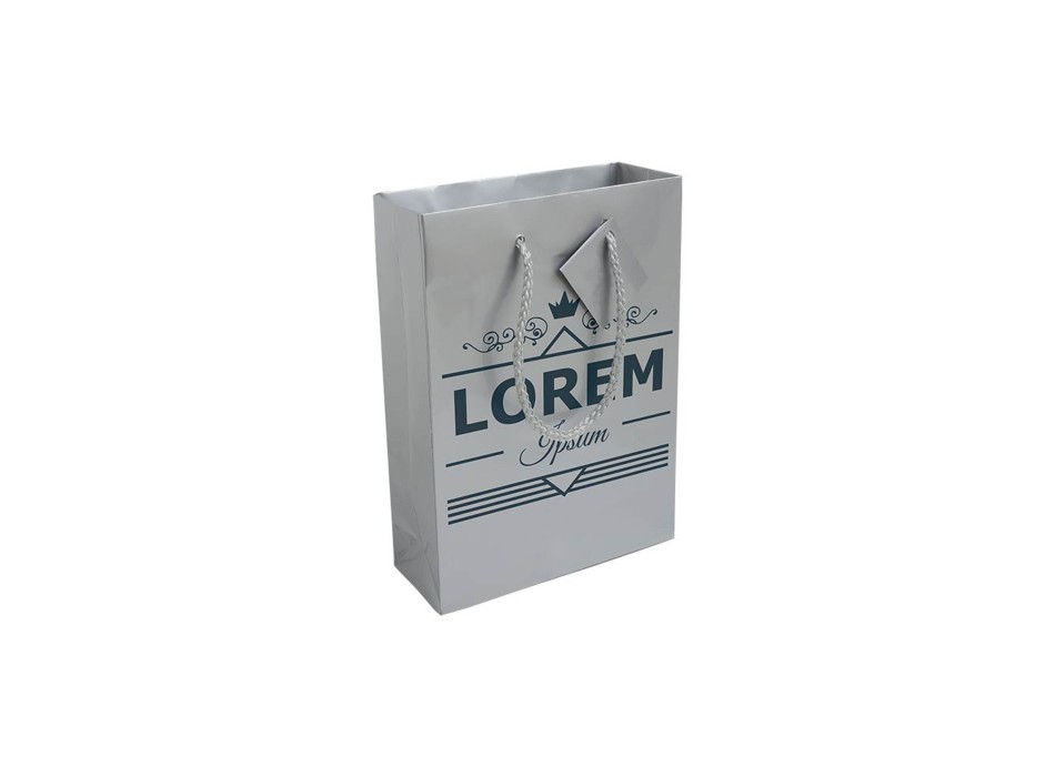 Shopper con soffietto in carta laminata 157 g/m2 con rinforzo alla base FullGadgets.com