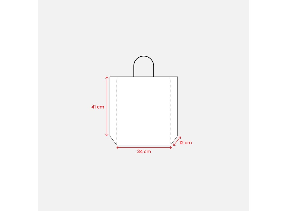 Shopper con soffietto in carta laminata opaca 157 g/m2 con rinforzo alla base FullGadgets.com