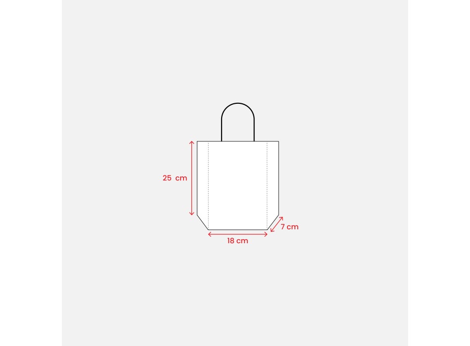 Shopper con soffietto in carta laminata opaca 157 g/m2 con rinforzo alla base FullGadgets.com