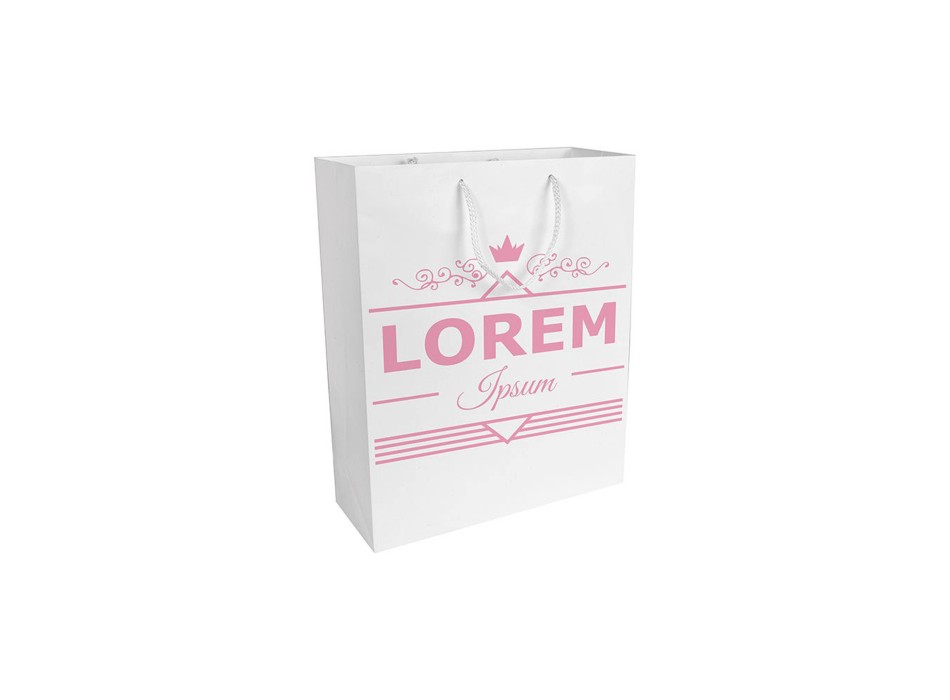 Shopper con soffietto in carta laminata opaca 157 g/m2 con rinforzo alla base FullGadgets.com