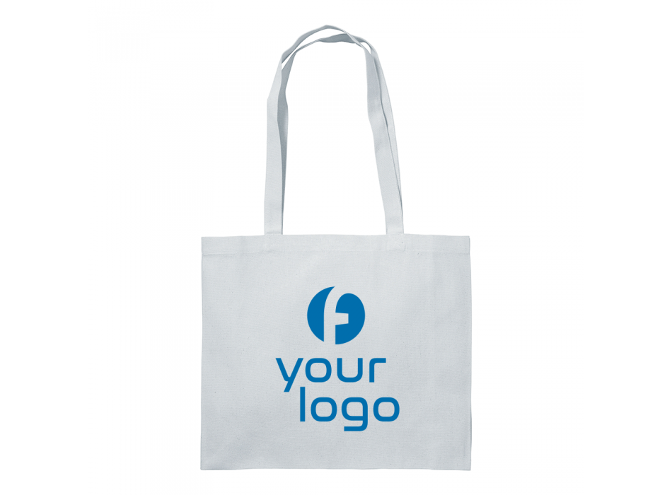 Shopper con soffietto in cotone 200 g/m2, manici lunghi FullGadgets.com