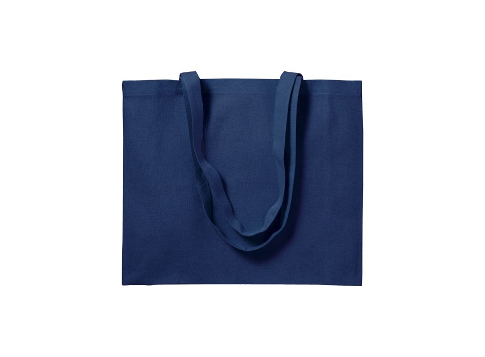 Shopper con soffietto in cotone 200 g/m2, manici lunghi FullGadgets.com