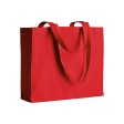 Shopper con soffietto in cotone 200 g/m2, manici lunghi FullGadgets.com