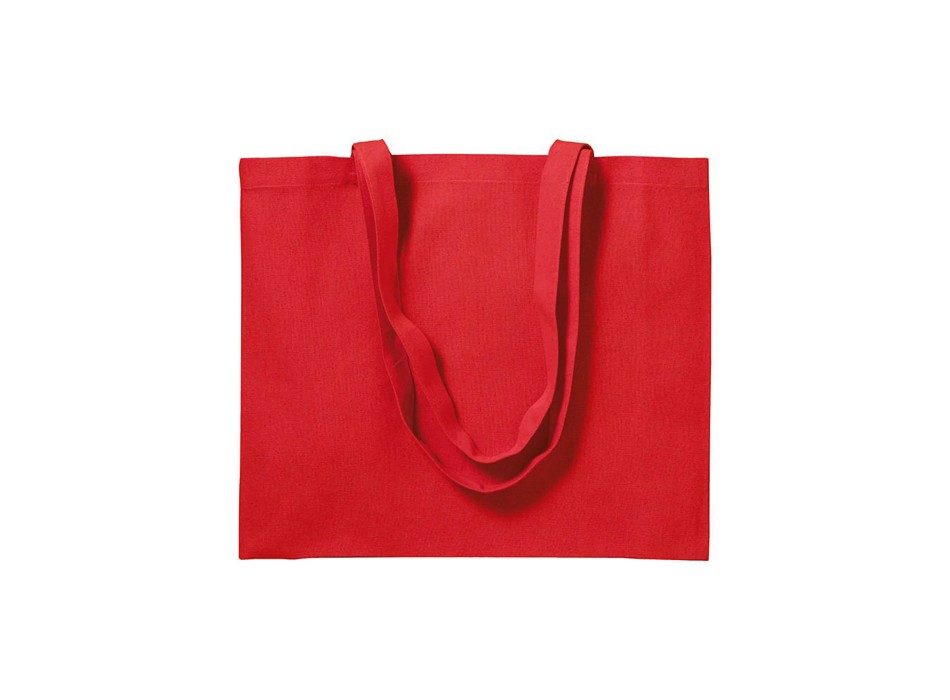 Shopper con soffietto in cotone 200 g/m2, manici lunghi FullGadgets.com