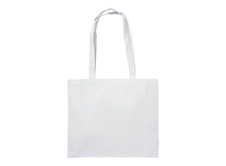 Shopper con soffietto in cotone 200 g/m2, manici lunghi FullGadgets.com