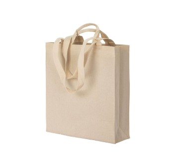 Shopper con soffietto in cotone  220 g/m2, con doppi manici FullGadgets.com