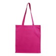 Shopper con soffietto in cotone 220 g/m2, manici lunghi FullGadgets.com
