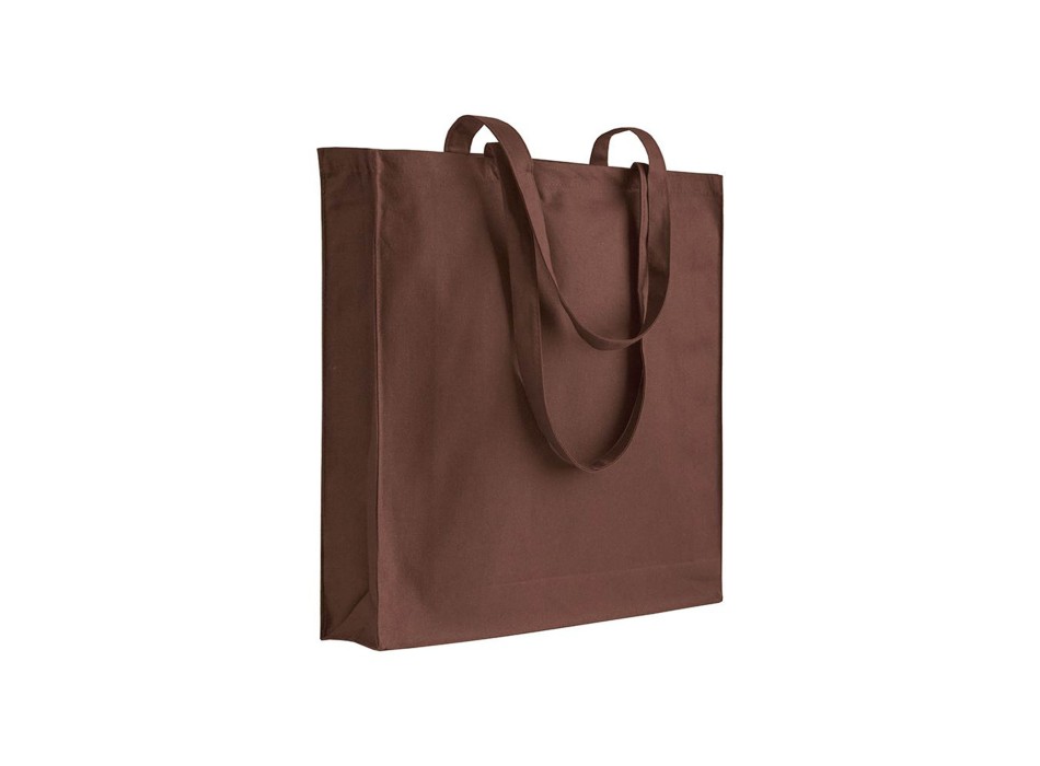 Shopper con soffietto in cotone 220 g/m2, manici lunghi FullGadgets.com
