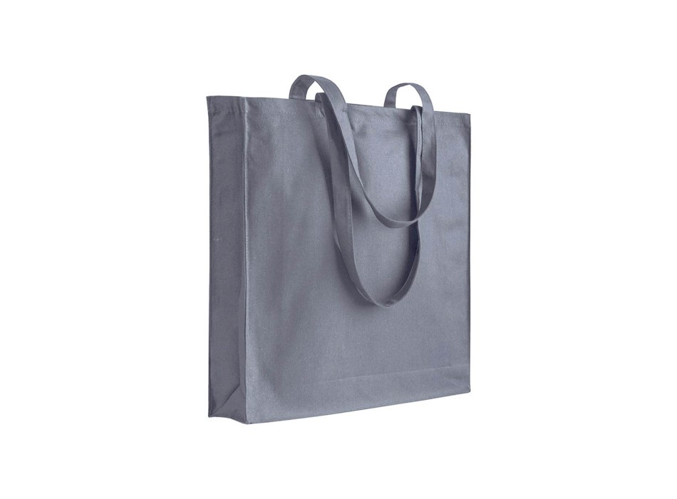 Shopper con soffietto in cotone 220 g/m2, manici lunghi FullGadgets.com
