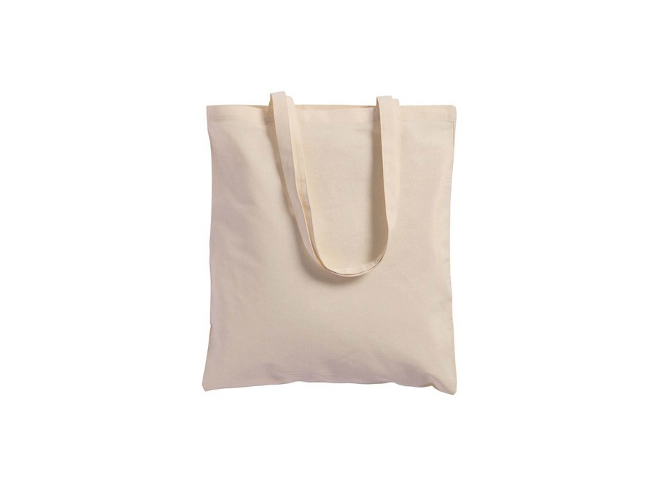 Shopper con soffietto in cotone 220 g/m2, manici lunghi FullGadgets.com