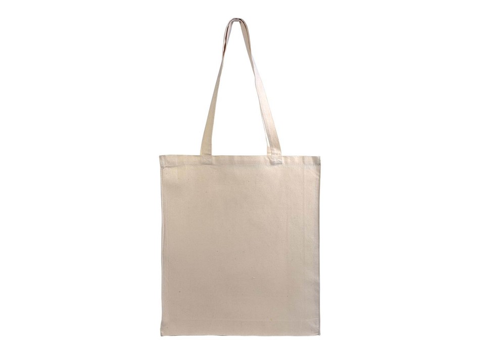 Shopper con soffietto in cotone 220 g/m2, manici lunghi FullGadgets.com