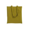Shopper con soffietto in cotone 220 g/m2, manici lunghi FullGadgets.com