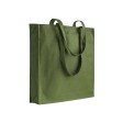 Shopper con soffietto in cotone 220 g/m2, manici lunghi FullGadgets.com