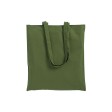 Shopper con soffietto in cotone 220 g/m2, manici lunghi FullGadgets.com