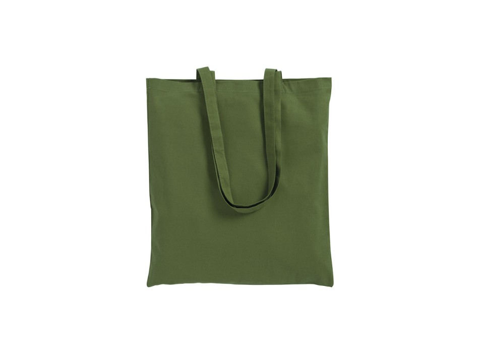 Shopper con soffietto in cotone 220 g/m2, manici lunghi FullGadgets.com