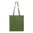 Shopper con soffietto in cotone 220 g/m2, manici lunghi FullGadgets.com