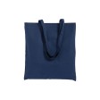 Shopper con soffietto in cotone 220 g/m2, manici lunghi e chiusura con zip FullGadgets.com