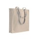 Shopper con soffietto in cotone 250 g/m2, manici lunghi e chiusura con zip FullGadgets.com