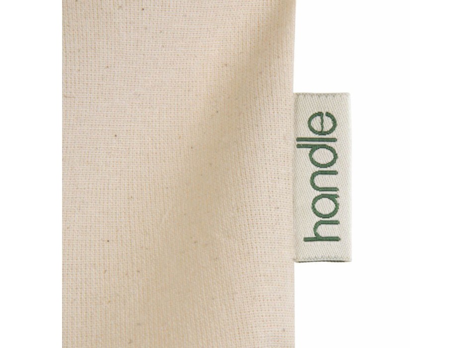 Shopper con soffietto in cotone biologico 140 g/m2, manici lunghi FullGadgets.com