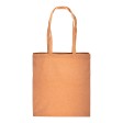 Shopper con soffietto in cotone riciclato 150 g/m2 effetto melange, manici lunghi FullGadgets.com