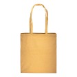 Shopper con soffietto in cotone riciclato 150 g/m2 effetto melange, manici lunghi FullGadgets.com