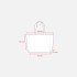 Shopper con soffietto in cotone riciclato 280 g/m2