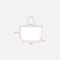 Shopper con soffietto in cotone riciclato 280 g/m2