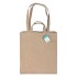 Shopper con soffietto in cotone riciclato  280 g/m2, con doppi manici.