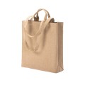Shopper con soffietto in cotone riciclato  280 g/m2, con doppi manici.