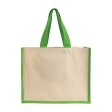 Shopper con soffietto in juta e canvas FullGadgets.com