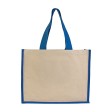 Shopper con soffietto in juta e canvas FullGadgets.com