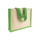 Shopper con soffietto in juta e canvas FullGadgets.com
