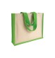 Shopper con soffietto in juta e canvas FullGadgets.com