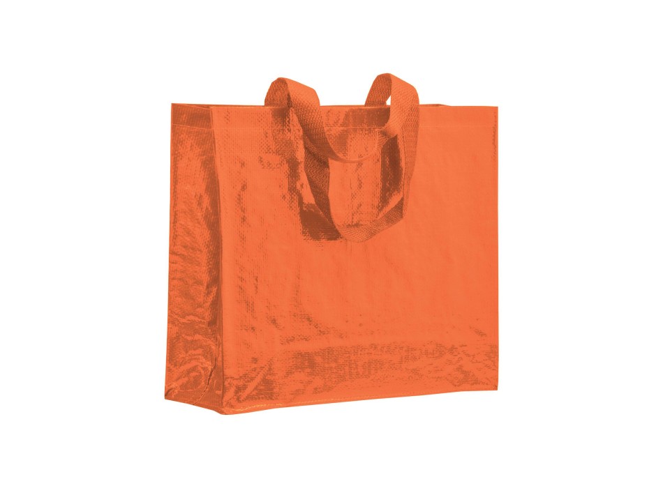 Shopper con soffietto in PP laminato 120 g/m2, manici lunghi a nastro FullGadgets.com