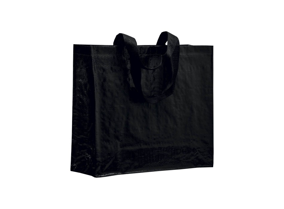 Shopper con soffietto in PP laminato 120 g/m2, manici lunghi a nastro FullGadgets.com